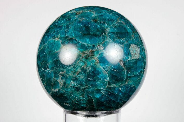 Bright Blue Apatite Sphere - Madagascar #198696